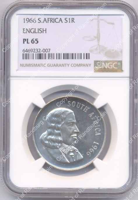 *#* 1966 SILVER R1 ENGLISH NGC SLABBED PL 65 (used to be the alternate proof coin) *#*
