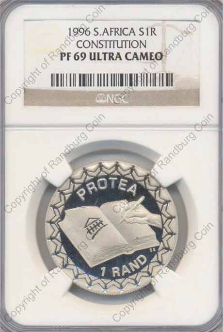 *#* 1996 NGC SLABBED CONSTITUTION R1 SILVER PF 69 ULTRA CAMEO *#*