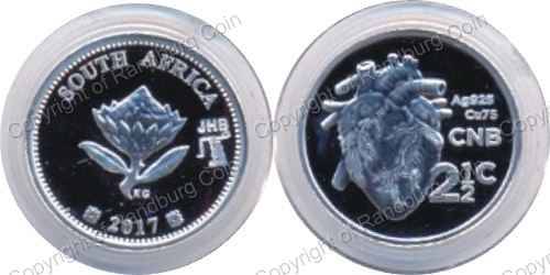 *#* NEW!!! - 2017 SA Mint Flypress Tickey - The Heart Transplant - JHB Mintmark *#*