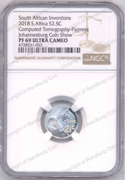 *#* 2018 Silver Flypress Tickey Cat Scan - JHB Mintmark NGC PF69 Ultra Cameo *#*