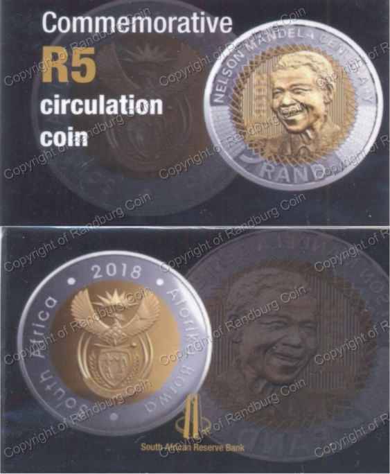 *#* 2018 Uncirculated Mandela R5 Circulation Coin - still sealed *#*