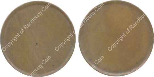 *#* RSA 2nd Decimal Blank Two Cents Coin - see images *#*