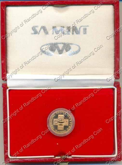 *#* 1991 Proof One Tenth oz Gold Protea Nursing Mintage 3950 *#*