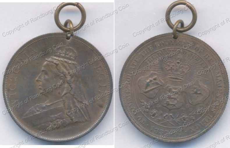 *#* GB 1897 Queen Victoria Diamond Jubilee Bronze medallion *#*