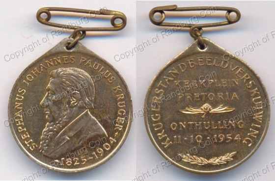 *#* 1954 Bronze Medal - Onthulling of Paul Kruger Statue in Pretoria *#*