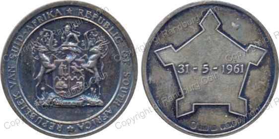 *#* 1961 Silver Medallion - Formation of the Republic of South Africa *#*