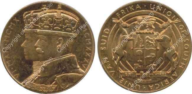 *#* SA 1935 Union of SA King George V silver jubilee medallion *#*