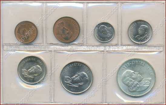*#* 1968 AFR SA Mint issued UNC set WITH Silver R1 !!! _Mintage 22 100*#*