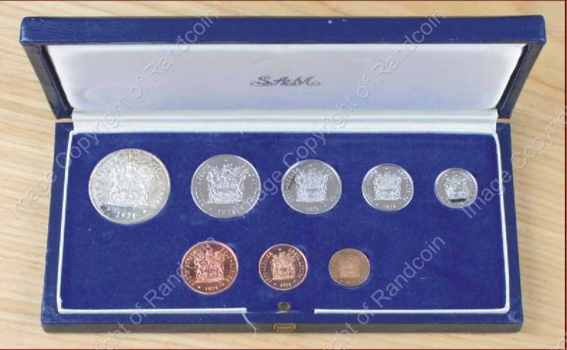 *#* 1971 SA Proof Set in Original SA Mint box Mintage 5000 !!! *#*