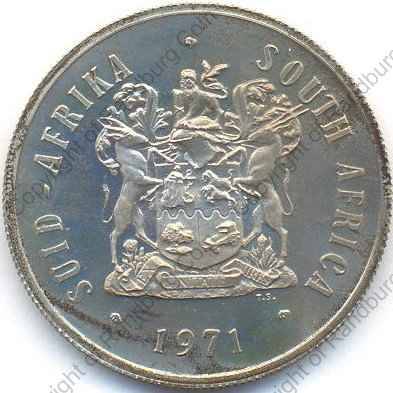 *#* 1971 SA Silver R1 Proof Coat of Arms Mintage 12 000*#*