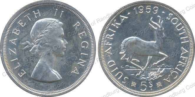 *#* 1959 South African Silver CROWN - Judge grade yourself !! *#*