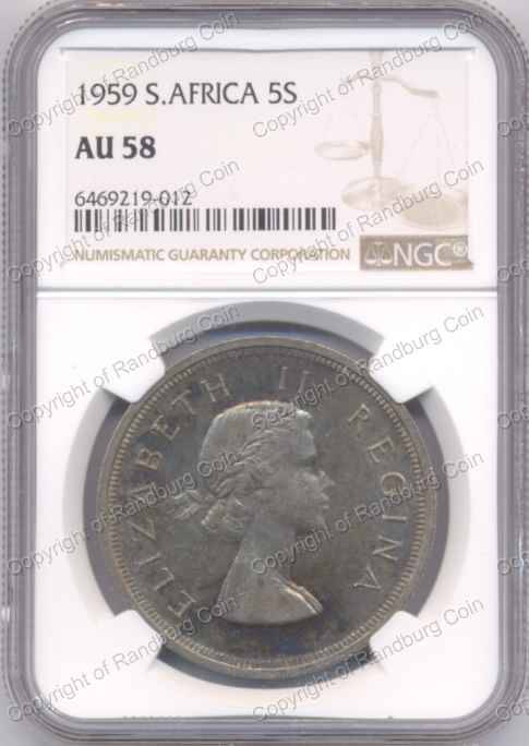 *#* 1959 SILVER CROWN NGC GRADED AU 58 *#*