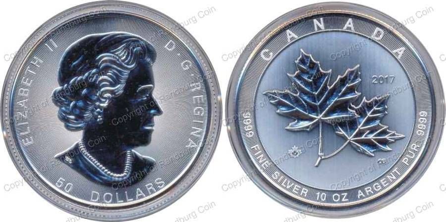 *#* Canada 2017 - 10 oz Maple Leaf Pure Silver $50 *#*
