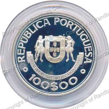 Portugal_1989_Silver_100_Escudos_Discoveries_ob