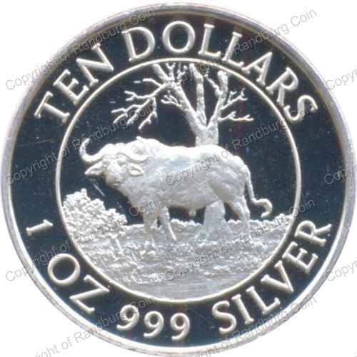 Zimbabwe_1996_PF_Silver_1oz_Ten_Dollars_Buff_rev