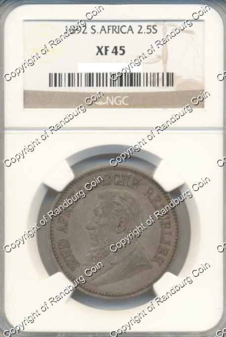 *#* PROMO!!! - Half Price!! - 1892 HALF CROWN NGC SLABBED XF 45 *#*