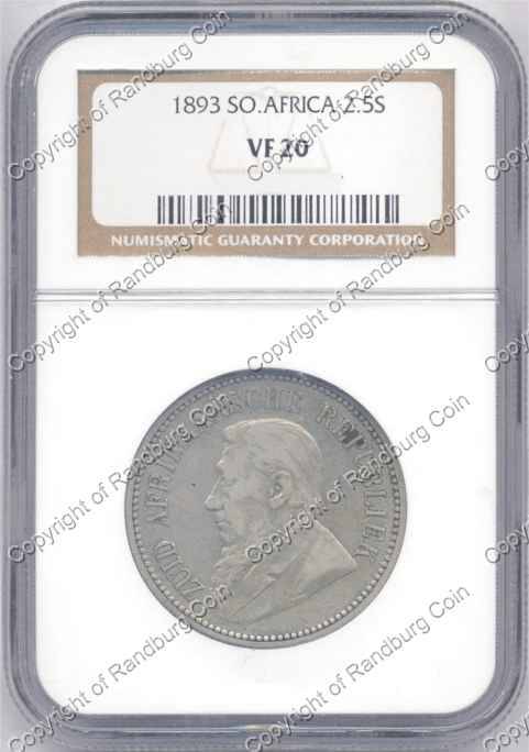 *#* PROMO!!! - Half Price!! - 1893 HALF CROWN NGC SLABBED VF 20 *#*