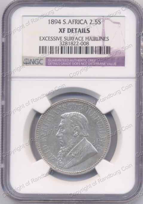 *#* 1894 HALF CROWN NGC SLABBED DETAILS XF EXCSVE SRF HRLNS *#*