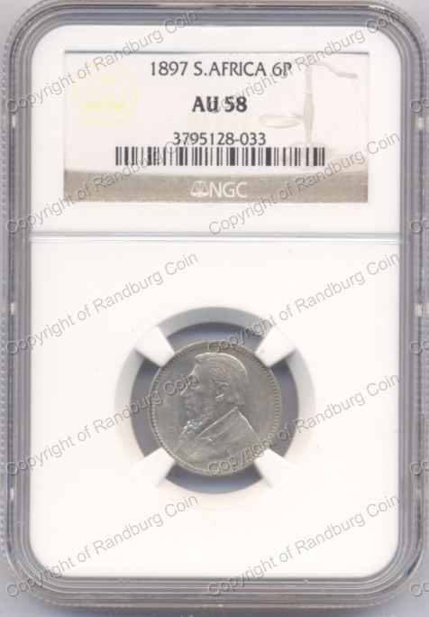 1897_ZAR_6_Penny_AU58_ob