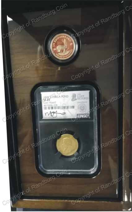 *#* 1898 LOST HOARD GOLD POND NGC VF 20 with the MINT-MARKED 1/4oz KRUGERRAND *#*