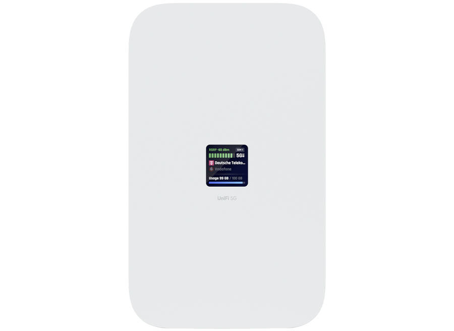 Ubiquiti UniFi 5G Max Modem with PoE input and 2.5Gbps Ethernet