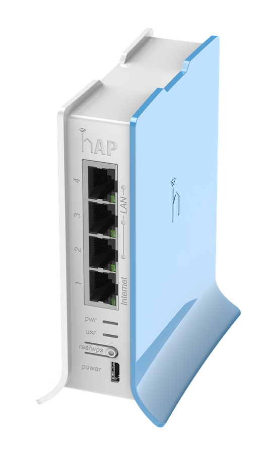 MikroTik hAP Lite Tower 4 Port WiFi 4 Router | MT-RB941-2ND