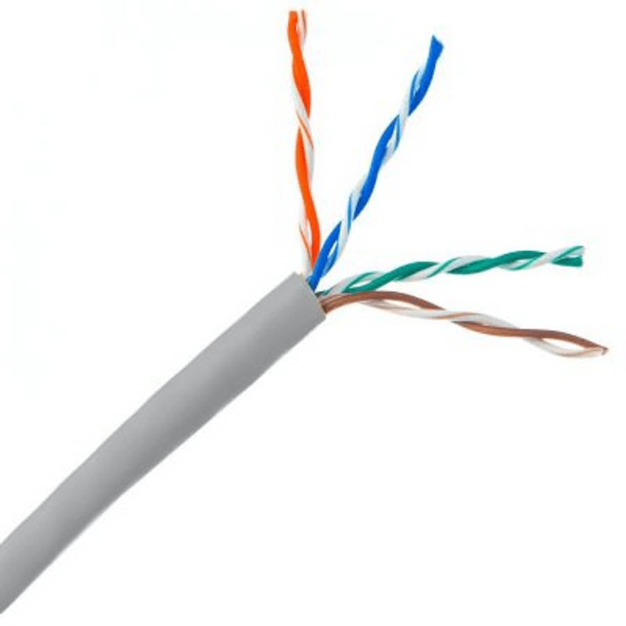 Essential CAT5 UV Outdoor Ethernet Cable 500m Black CCA SF/TP Roll | CAT5U-500-GEN