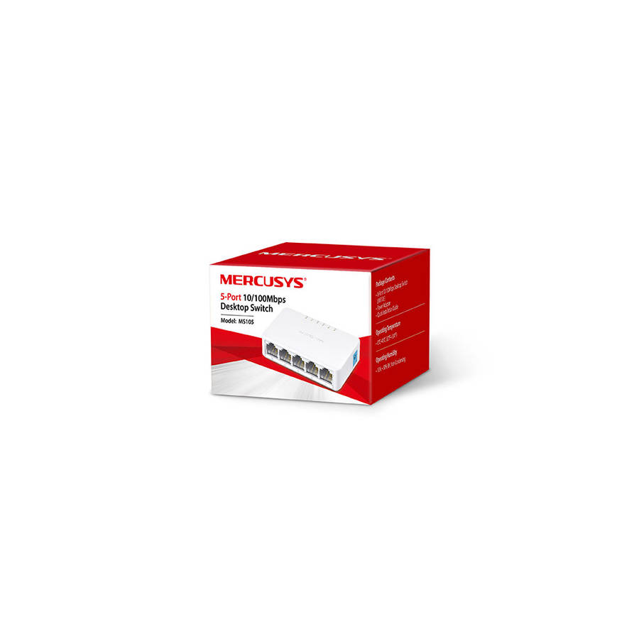 MERCUSYS 5-PORT FE ETHERNET DESKTOP SWITCH