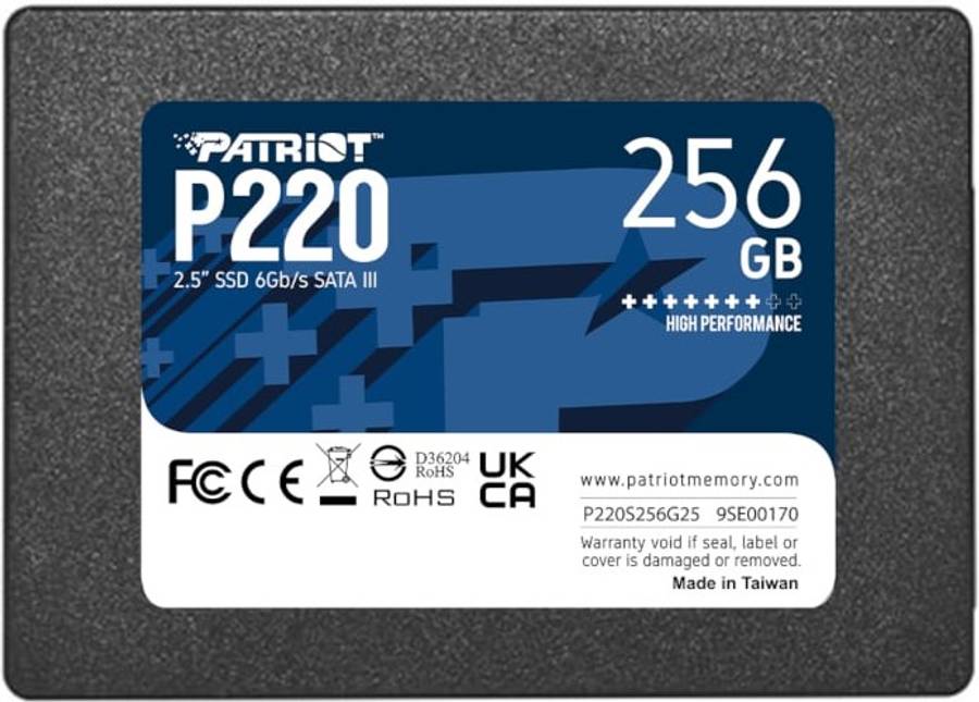 Patriot P220 256GB 2.5" SSD