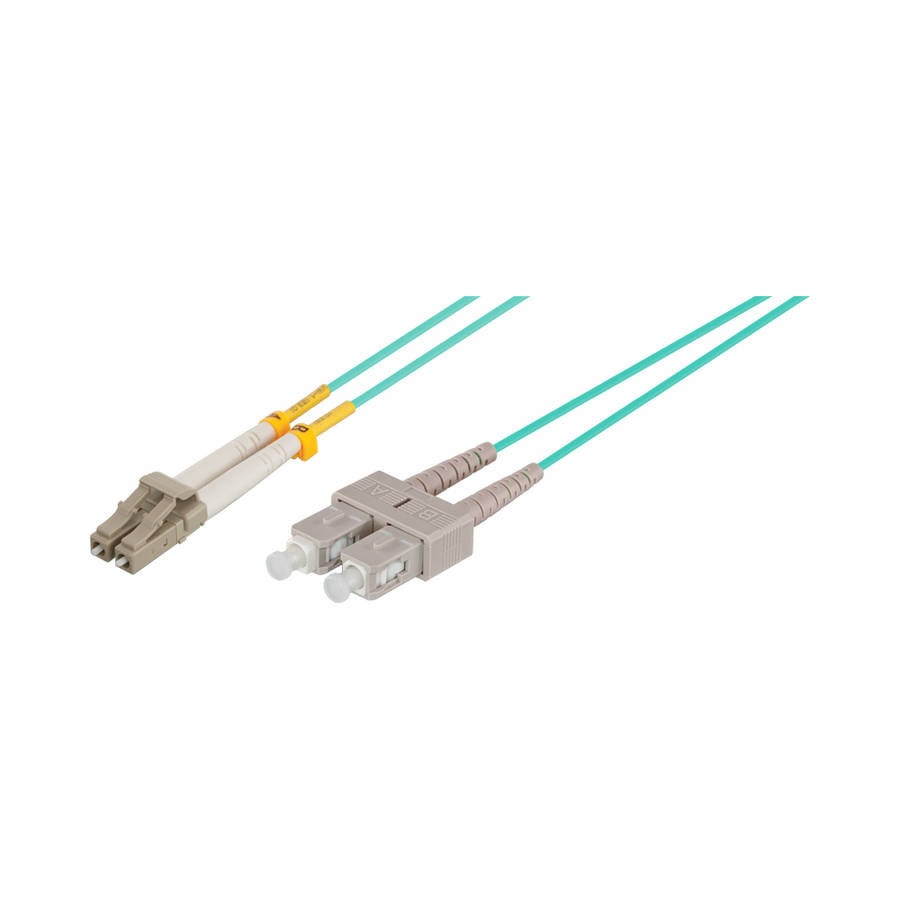 1M FIBRE PATCH LEAD DUP MM(50/125) OM3 LC/SC