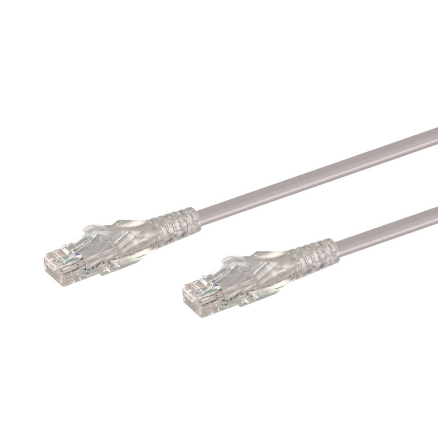 0.5M CAT6 MOULDED FLYLEAD - GREY