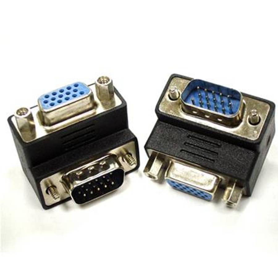 VGA MALE TO VGA FEMALE RA 90 DEGREE ADAP
