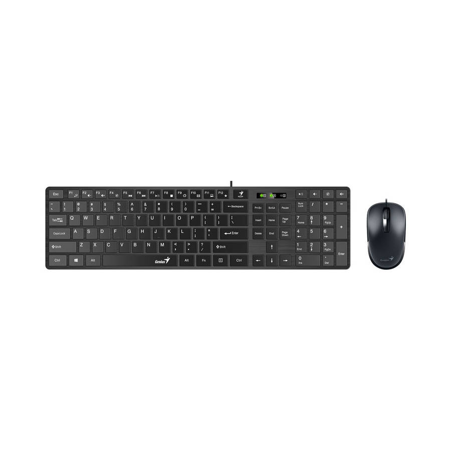 GENIUS 1.5M USB SLIM KEYBOARD AND MOUSE COMBO