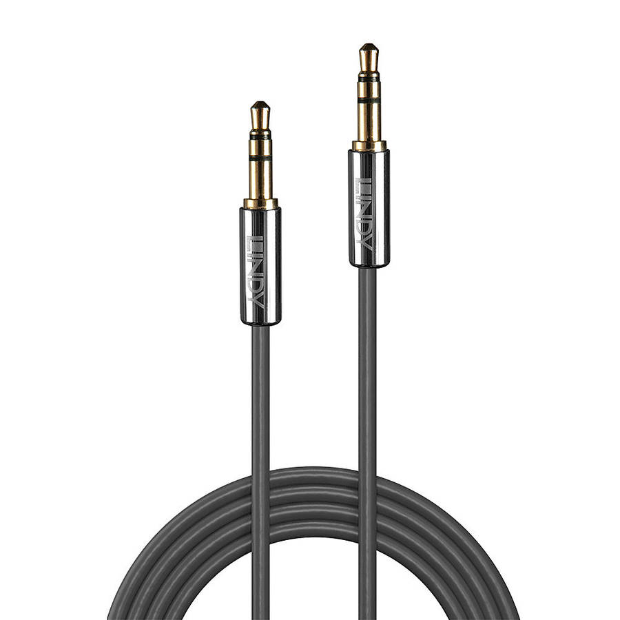 LINDY 0.5M 3.5MM STEREO M - M CROMO CABLE (35300)