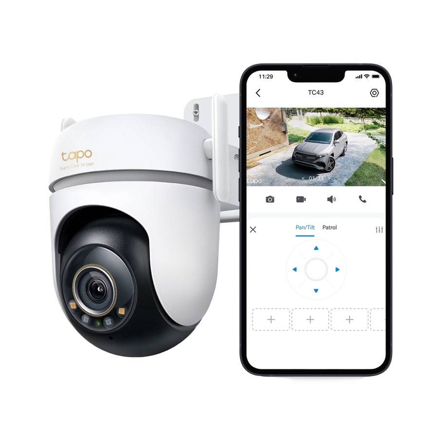 TP-LINK TAPO 3K 5MP PAN TILT WIFI