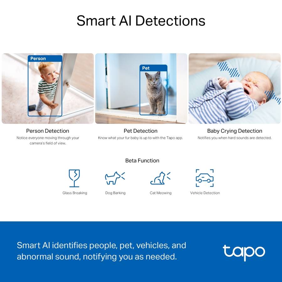 TP-LINK TAPO 3K 5MP PAN TILT WIFI