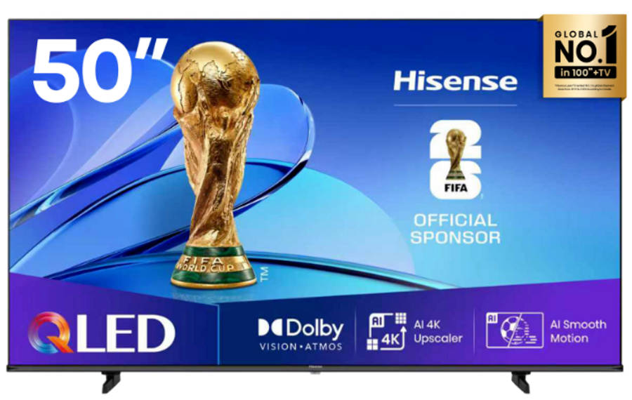 Hisense 50 Inch QLED VIDAA Smart LED TV