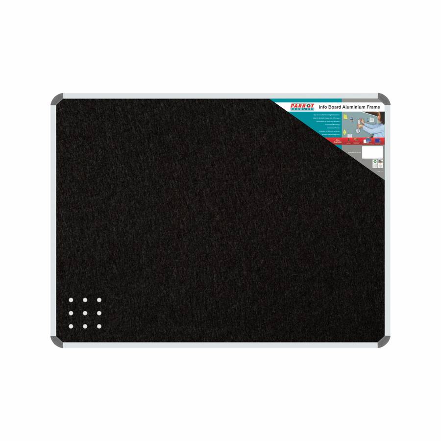 INFO BOARD ALUMINIUM FRAME 1200*900MM BLACK