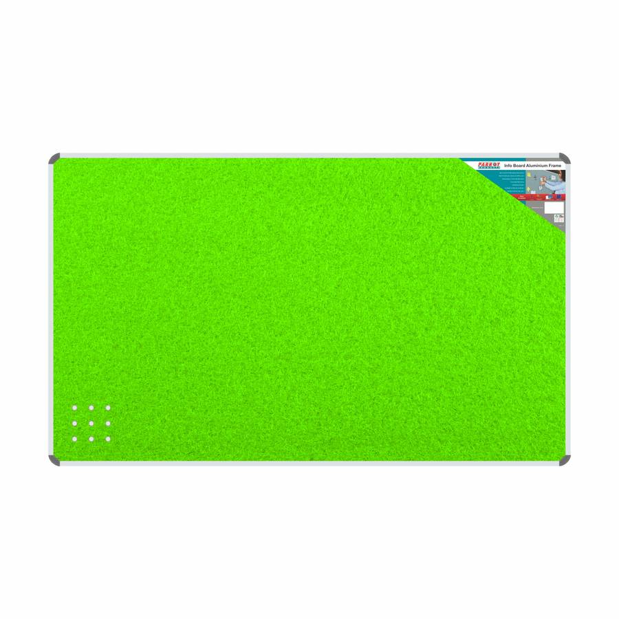 INFO BOARD ALUMINIUM FRAME 2400*1200MM LIME GREEN