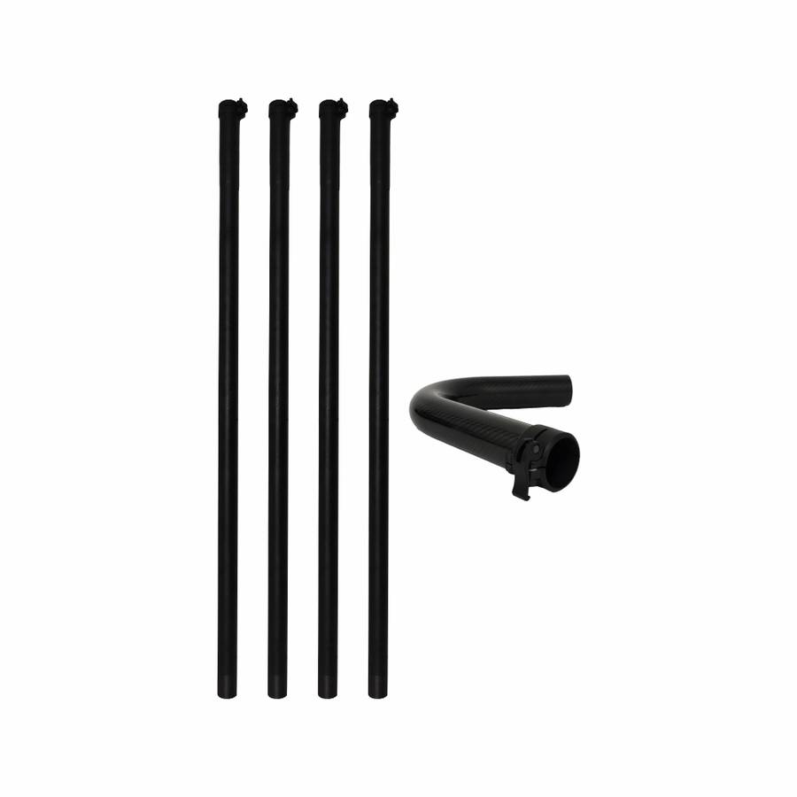 HIGH RISE VACUUM CARBON FIBRE POLES 1.5M