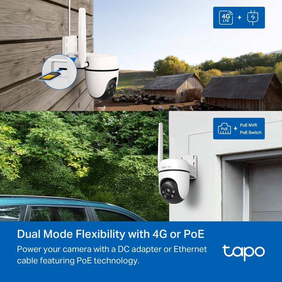 TP-LINK TAPO OUDOOR PAN TILT 4G/LTE CAMERA 1080P