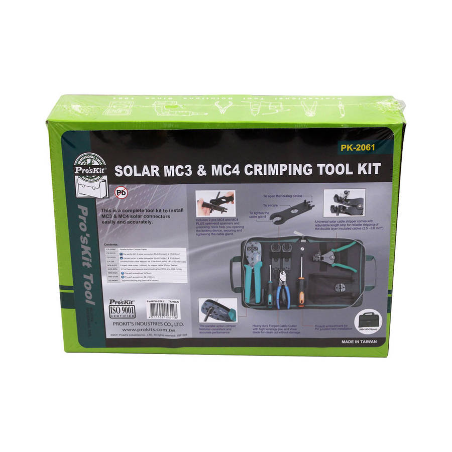 PROSKIT SOLAR MC3 & MC4 CRIMPING TOOL KIT