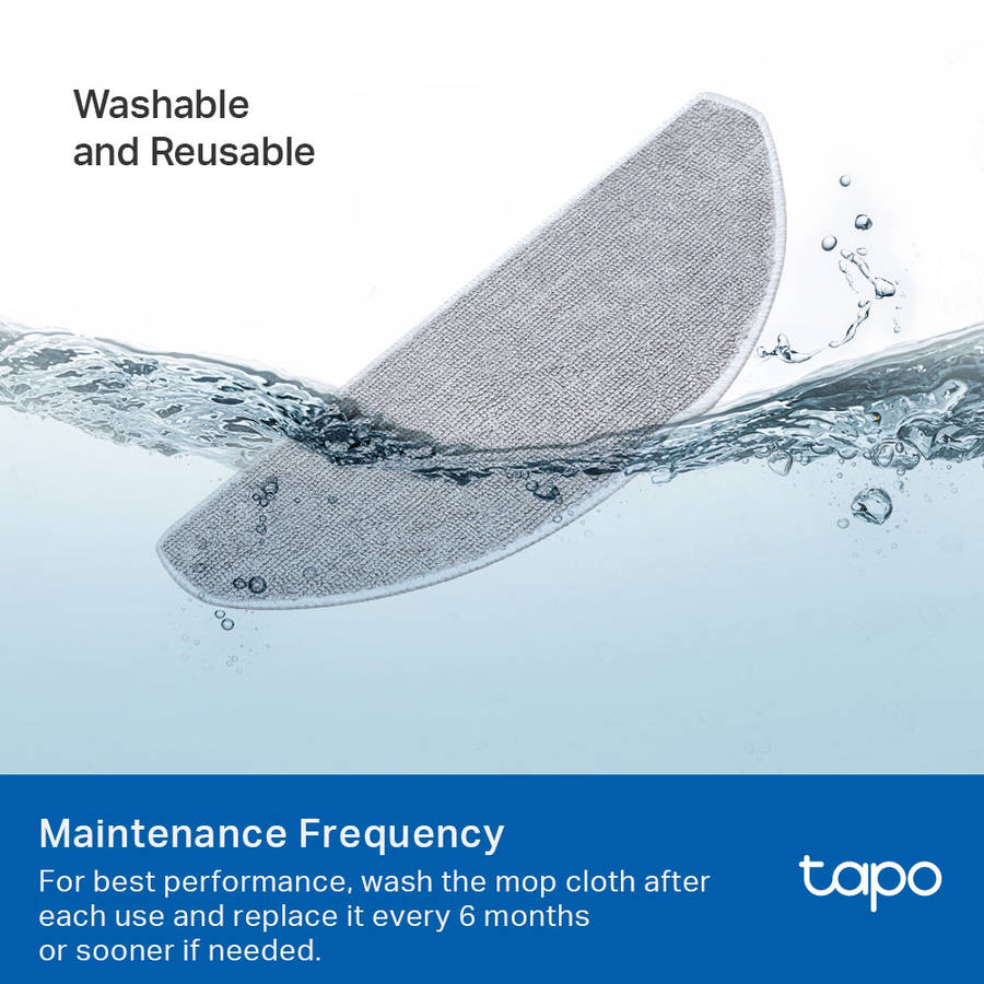 TP-LINK TAPO 5PC WASHABLE MOP CLOTH REPLACEMENT