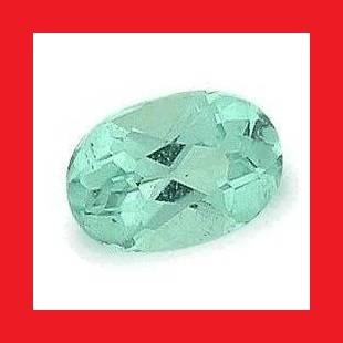 APATITE - NEON GREEN BLUE OVAL FACET - 0.89cts