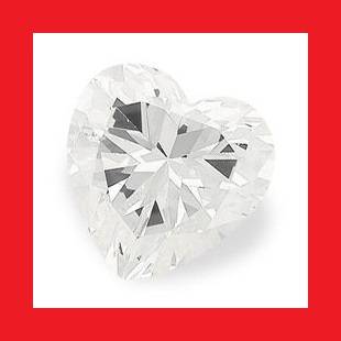 CUBIC ZIRCONIUM - AAA DIAMOND WHITE HEART SHAPE - 3.17cts