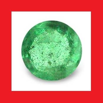 EMERALD - DEEP GREEN ROUND FACET - 0.155cts