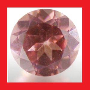 GARNET - PINK ORANGE ROUND FACET PARCEL OF 5 - 0.150cts