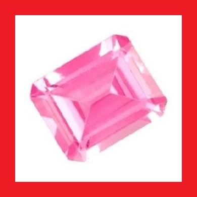 SAPPHIRE - FINE PINK EMERALD CUT - 4.60cts
