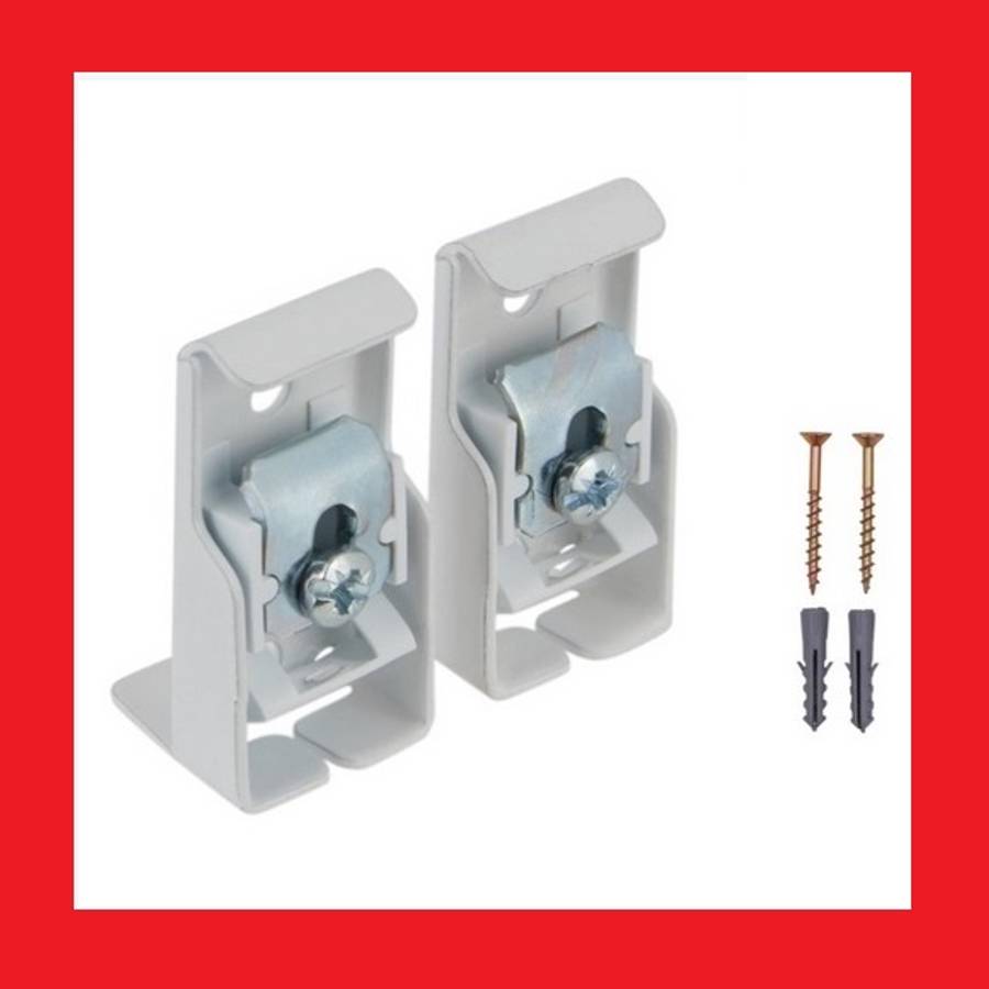 CURTAIN RAIL BRACKETS - RACER FAMILY SINGLE RAIL BRACKET {PAIR}