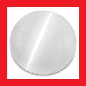 MOONSTONE CAT'S EYE - WHITE ROUND CABOCHON - 1.05cts